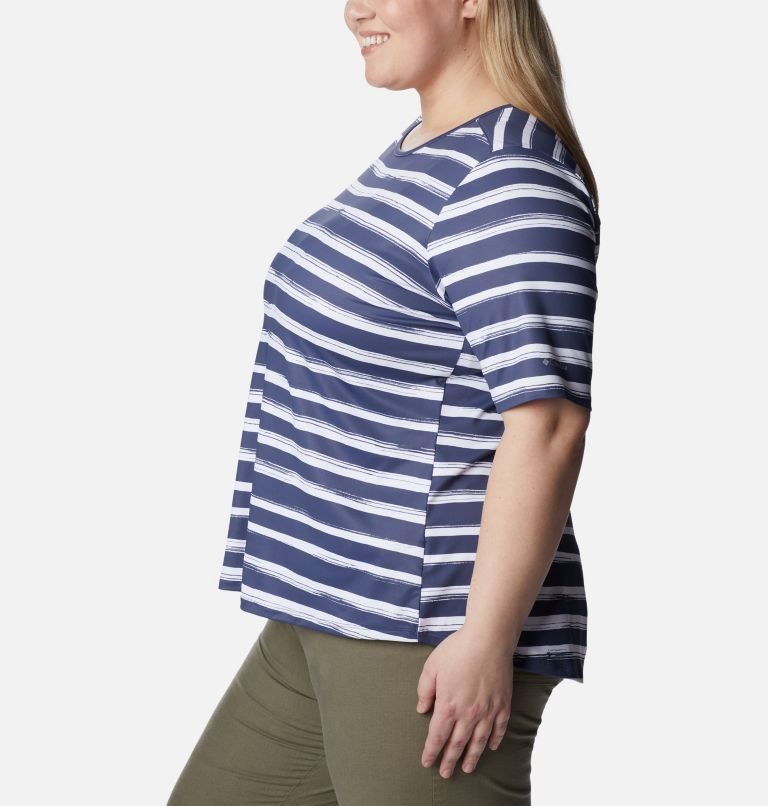 Tricouri Columbia Chill River Dama Dungi | Plus Size XU891S7QZ